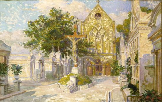 Robert Wadsworth Grafton Saint Roch Cemetery Chapel and Campo Santo oil painting picture